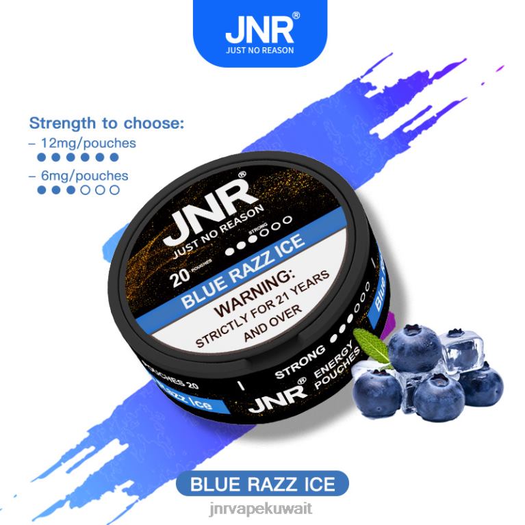 أكياس الطاقة Jnr - JNR Vape Flavours 6V8DF104 الجليد الأزرق
