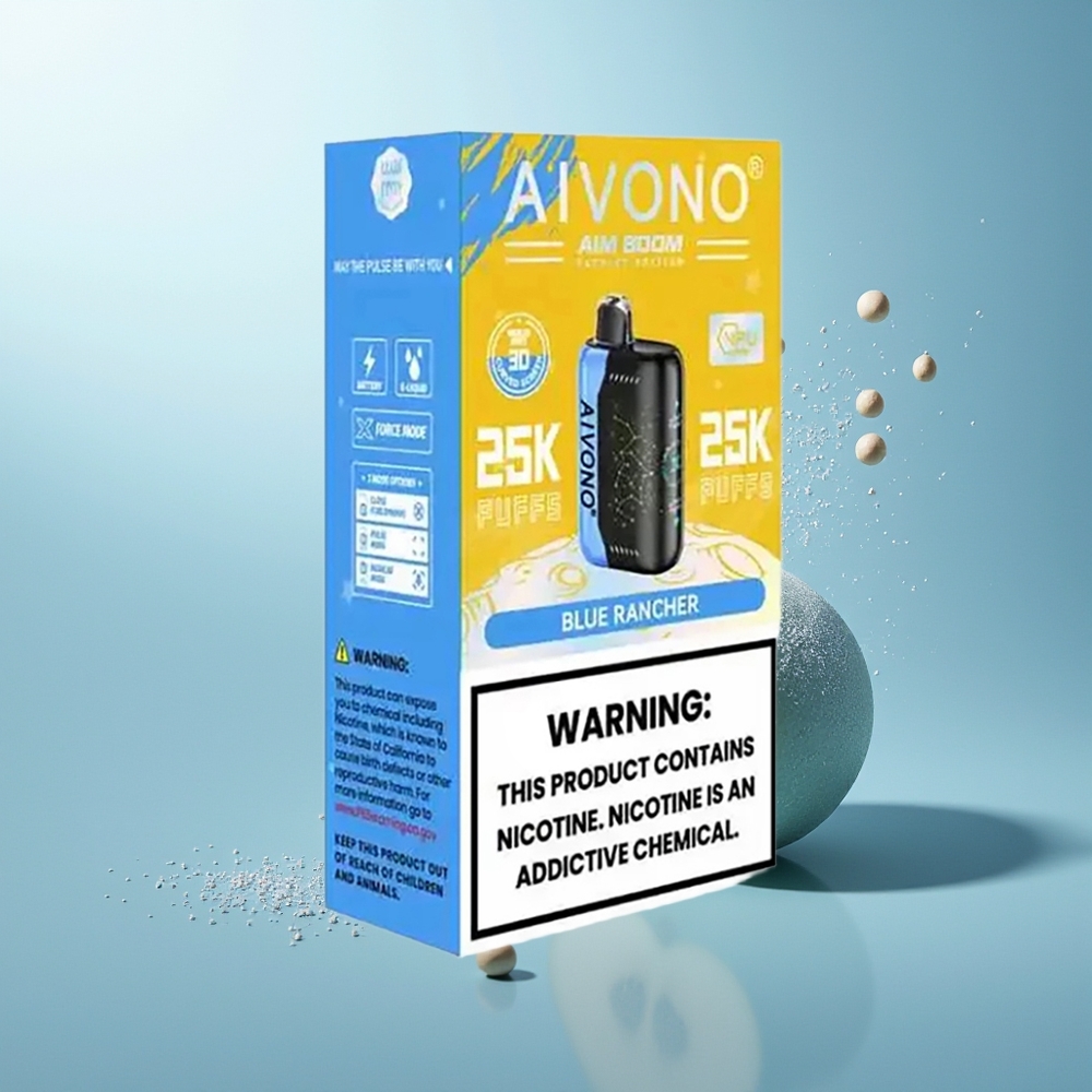 Aivono Aim Boom 25000 Puffs بلو رانشر 28ml 650mAh