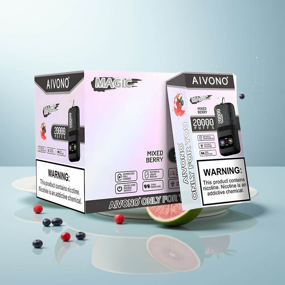 Aivono Aim Magic 20000 Puffs توت متنوع شاشة إل سي دي