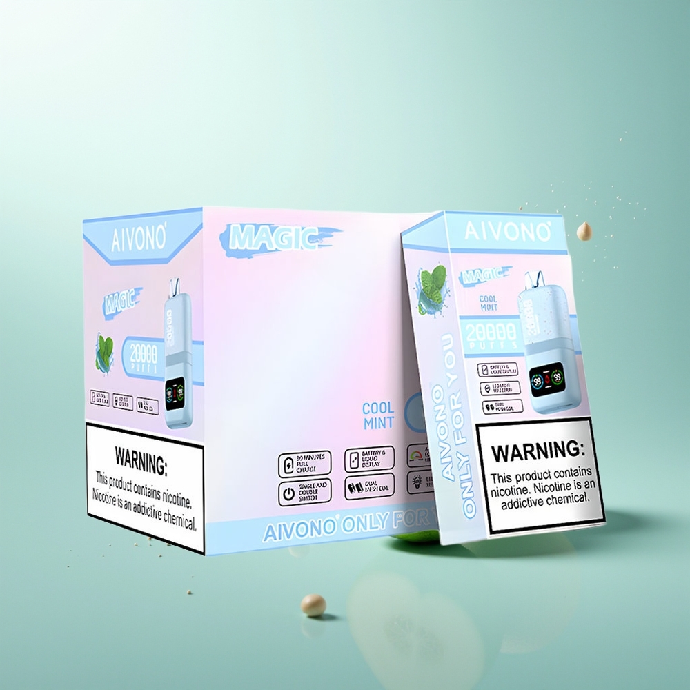 Aivono Aim Magic 20000 Puffs نعناع بارد Dual Mesh LCD