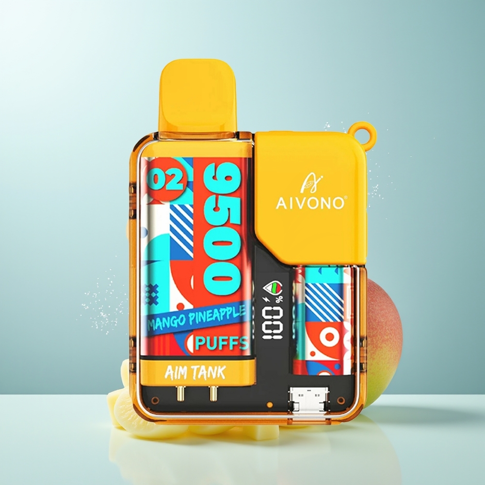 Aivono Aim-Tank 9500 Puffs مانجو أناناس 18ml 650mAh