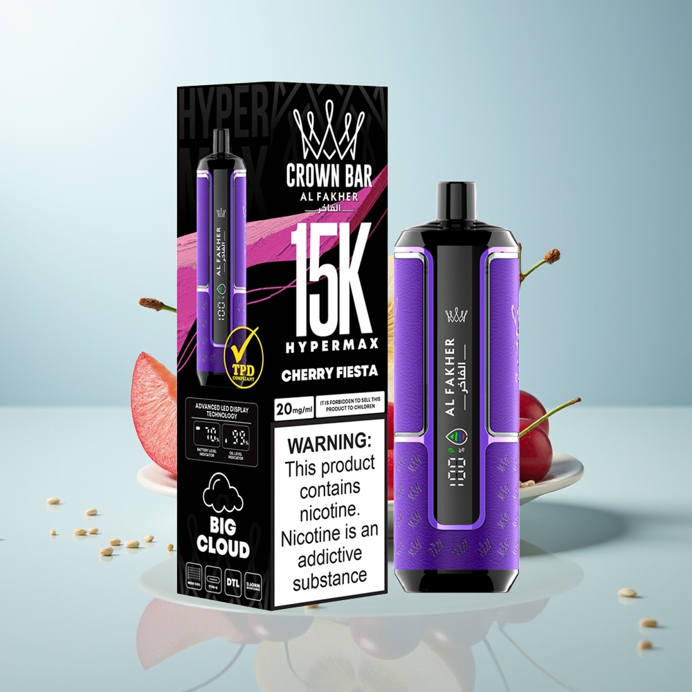 Al Fakher Crown Bar 15K حفلة الكرز 22ml 600mAh