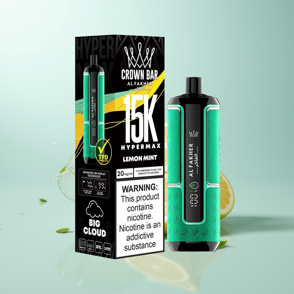 Al Fakher Crown Bar 15K ليمون نعناع