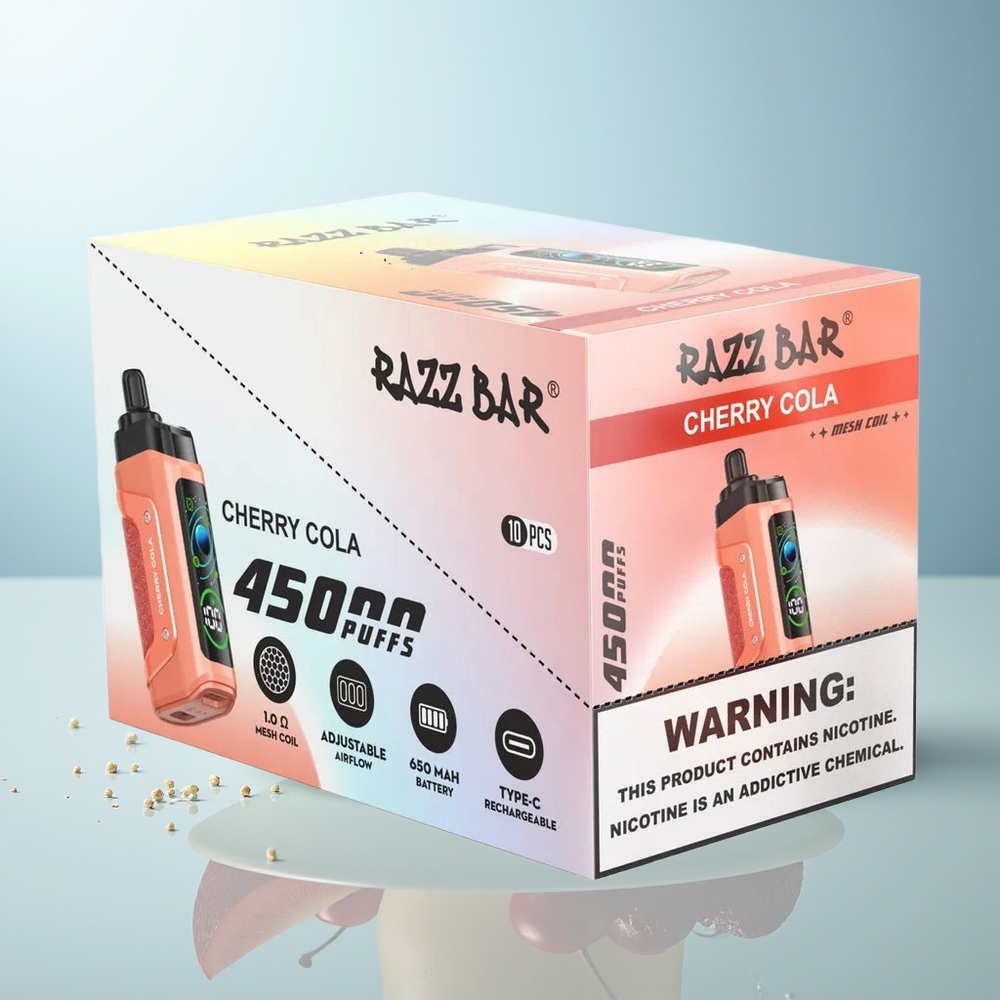 راز بار Razz Bar 45000 نفخة كرز كولا قابل لإعادة الشحن