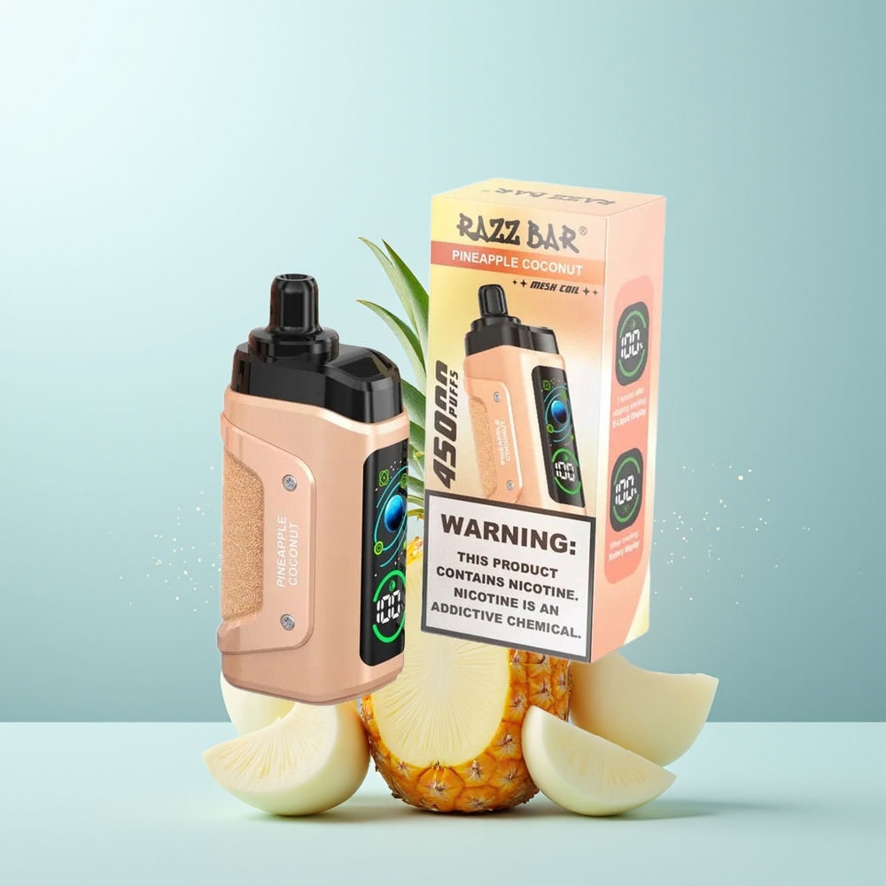 راز بار Razz Bar 45000 نفخة نكهة أناناس جوز هند ملف هواء قابل للتعديل