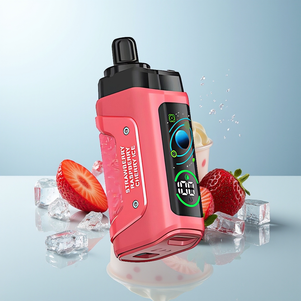 راز بار Razz Bar 45000 نفخة فراولة كرز مثلج شبكة ١.٠ أوم