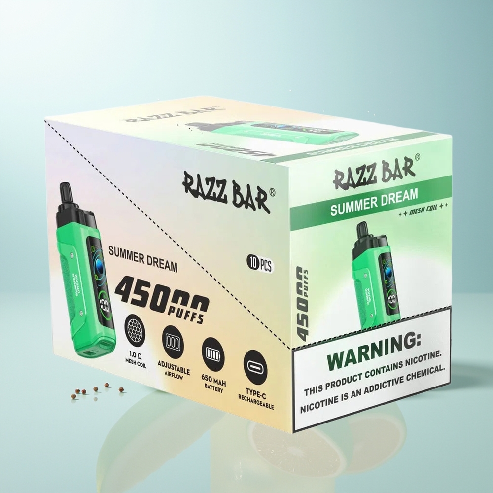 راز بار Razz Bar 45000 نفخة سمر دريم قابل لإعادة الشحن بشاحن نوع سي