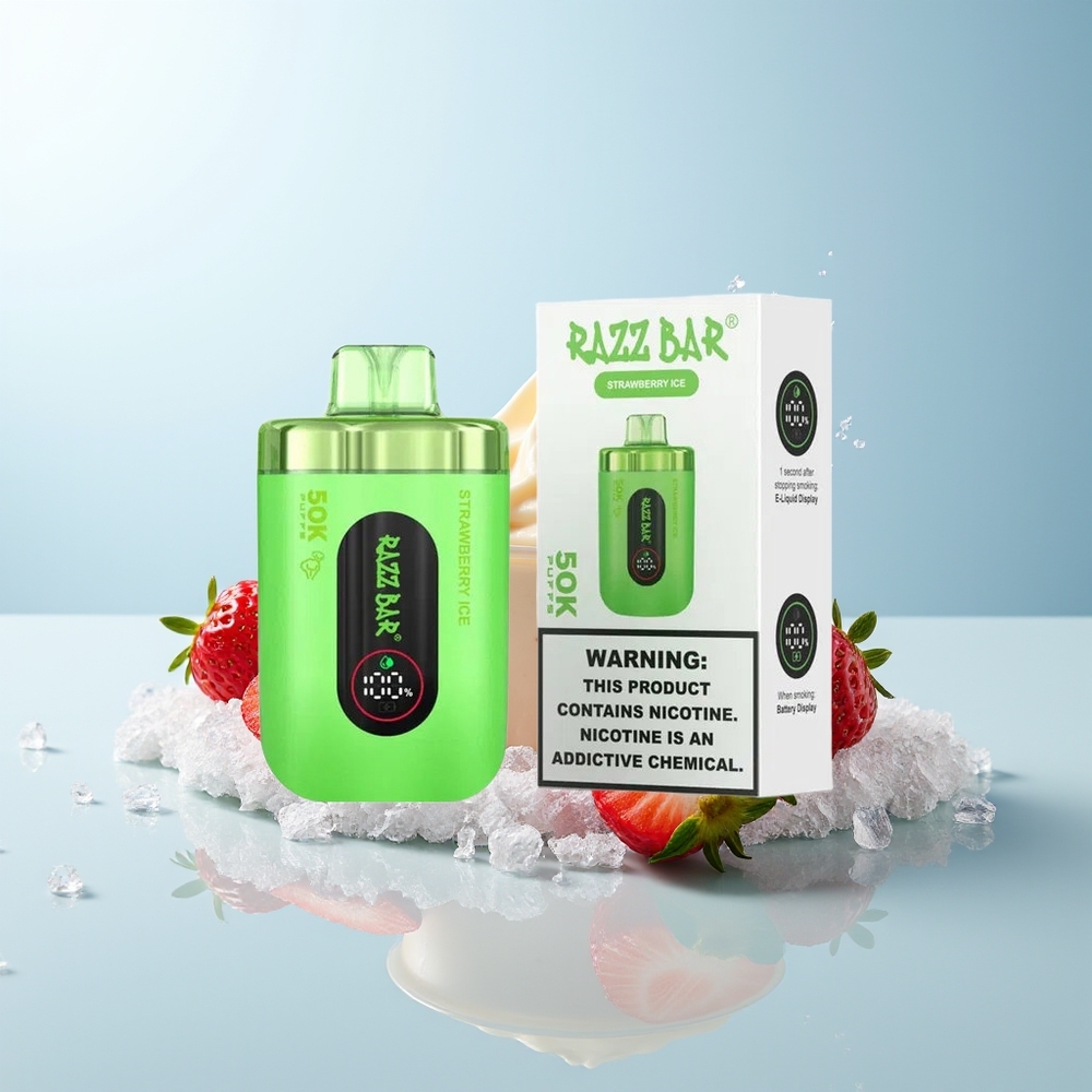 Razz Bar 50K فراولة آيس 1.0 Ohm 650 Mah