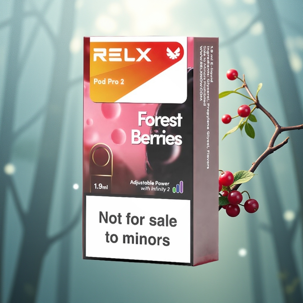RELX Pod Pro 2 600 أنفاس توت الغابة 1.9 مل 3 أوضاع