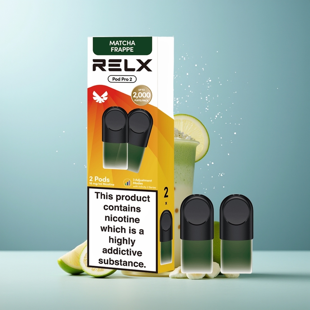 RELX Pod Pro 2 600 نفس شاي-ماتشا فرابي 1.9 مل 3 أوضاع
