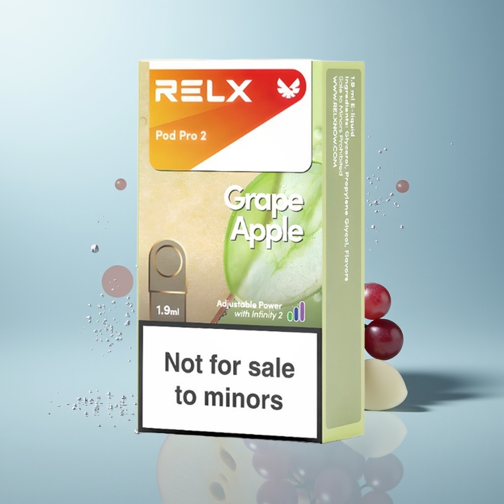 RELX Pod Pro 2 600 نفخة عنب تفاح 1.9 مل