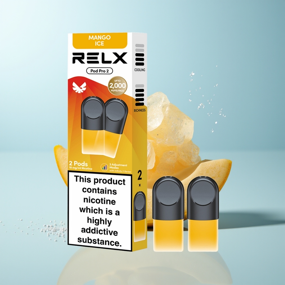 RELX Pod Pro 2 600 فوهة مانجو آيس 1.9 مل