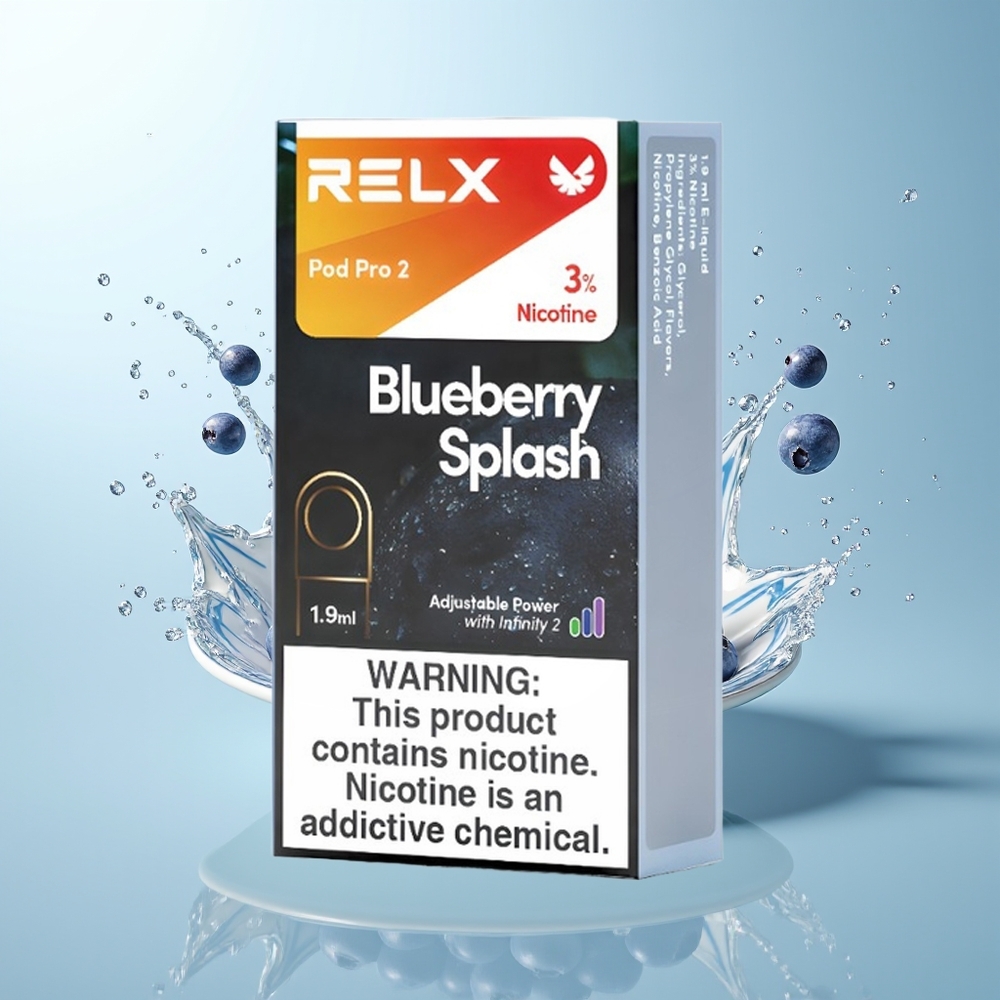 RELX Pod Pro 2 600 نفخة توت أزرق 1.9ml