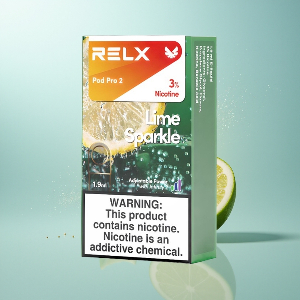 RELX Pod Pro 2 600 Puffs 3 Voltage ليمون لامع