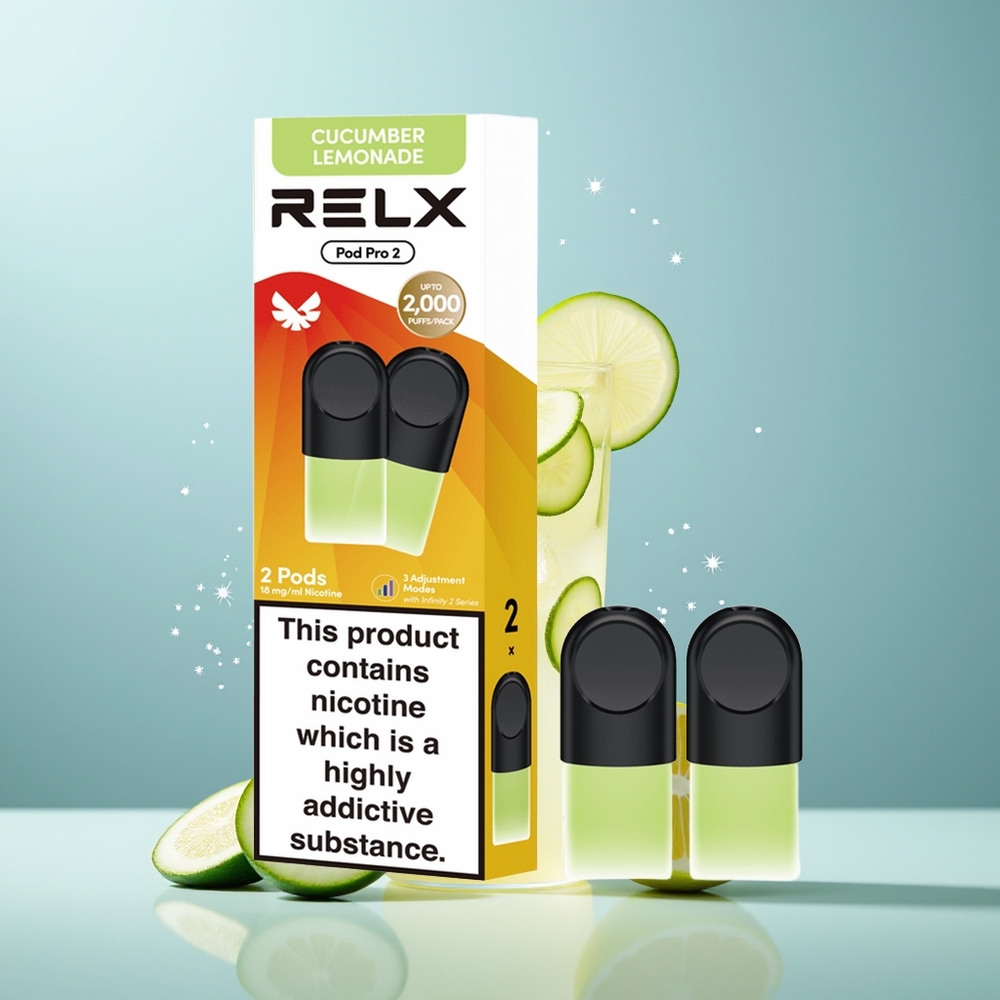 RELX Pod Pro 600 مشروب-خيار ليموناضة 1.9ml 3 تعديلات