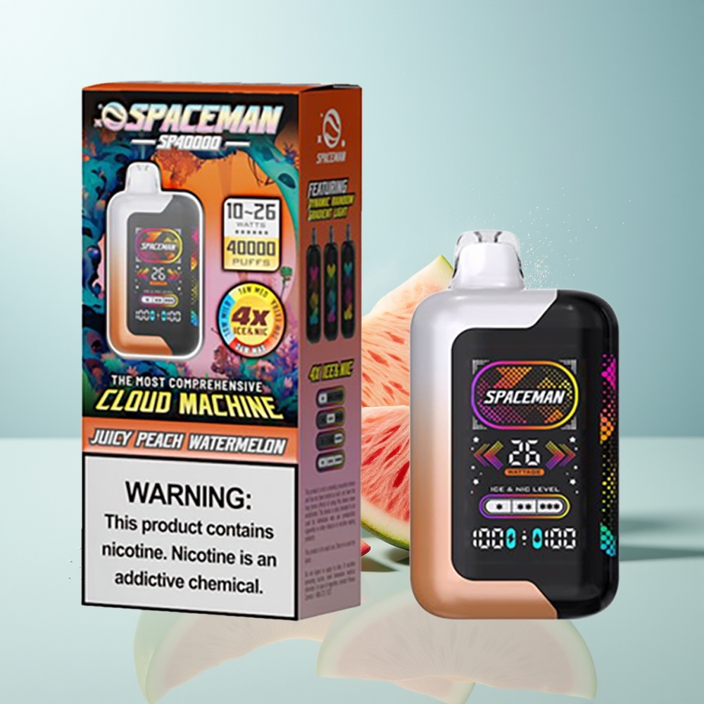 SMOK SPACEMAN SP40000 20مل 50ملغ/مل خوخ عصيري بطيخ