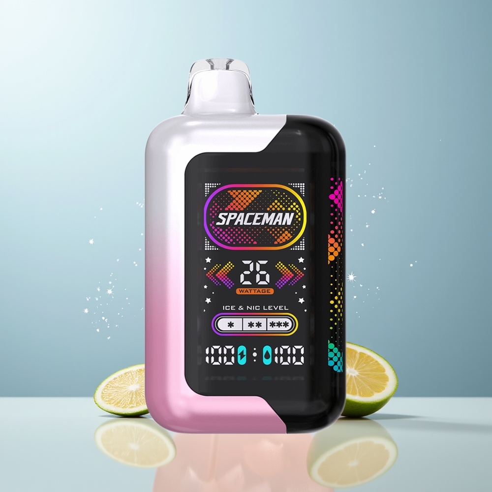 SMOK SPACEMAN SP40000 20مل 50ملج/مل عصير الليمون الوردي