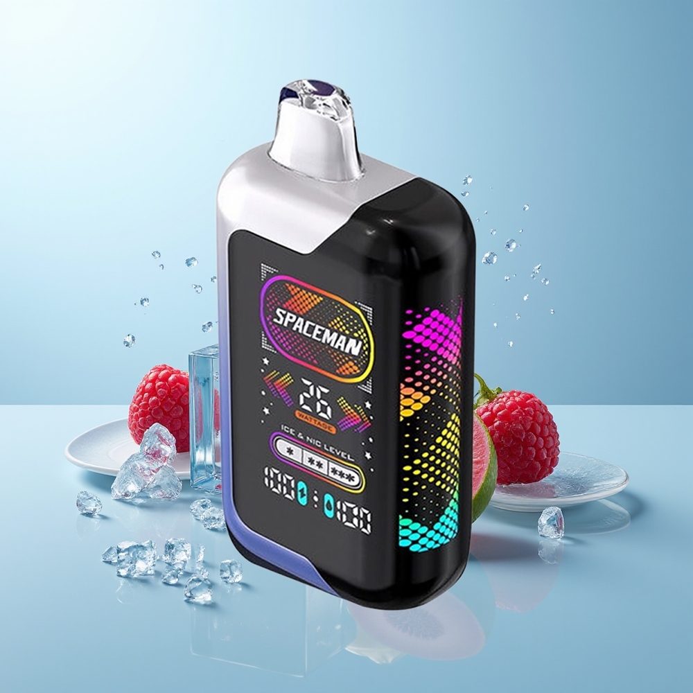SMOK SPACEMAN SP40000 سيجارة إلكترونية للاستخدام مرة واحدة Blue Razz Ice سعة 1000 مللي أمبير/ساعة وسعة 20 مل