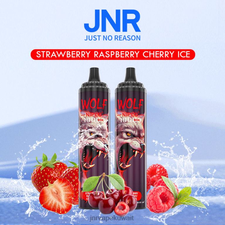 jnr وولف niplo - JNR Vape Nicotine Content 6V8DF356 الفراولة، التوت، الكرز، الجليد