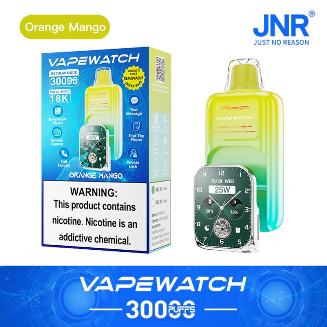 JNR Vapes Website مانجو برتقالية | JNR ساعة vape J8422