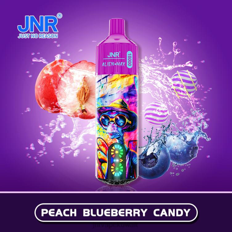 JNR ALIEN الأعلى - JNR Vape Nicotine 6080P38 حلوى الخوخ والتوت