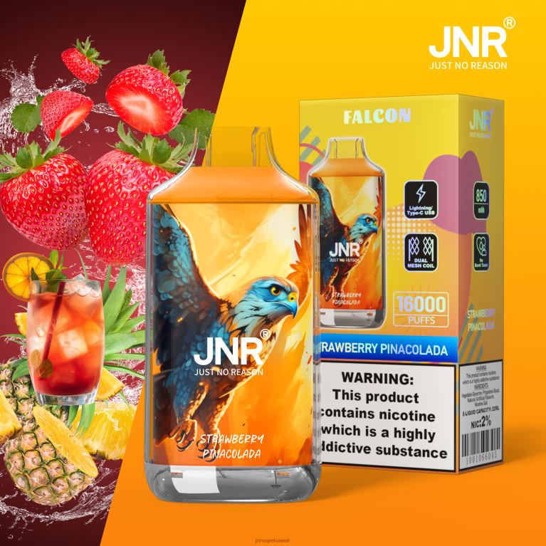 jnr فالكون - JNR Vape Kuwait 6V8DF202 بيناكولادا الفراولة