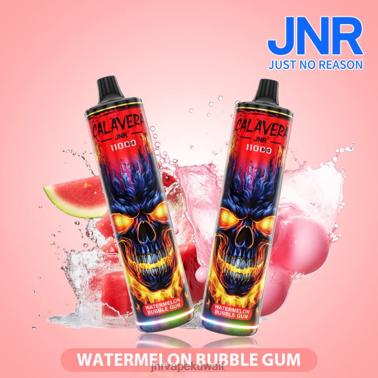 jnr كالافيرا - JNR Vape Nicotine 6V8DF308 الفراولة والبطيخ الجليد